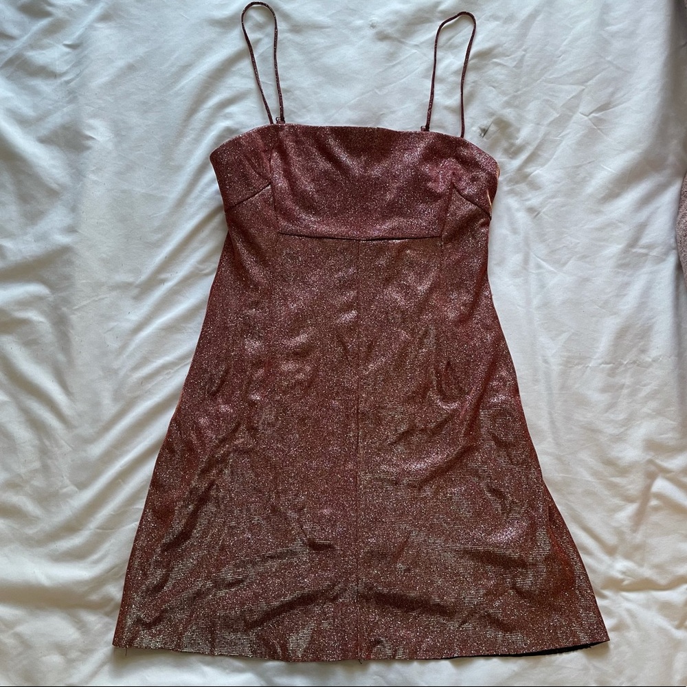 Urban Outfitters Pink Shine Mini Dress